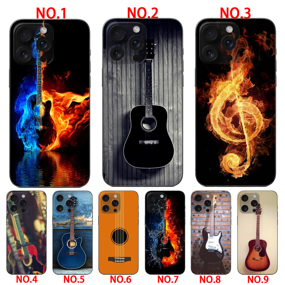 Ốp điện thoại bảo vệ thiết kế guitar nhạc DJ cho Redmi Note 13 4G Note 13 5G Note 11 11s Note 11 pro