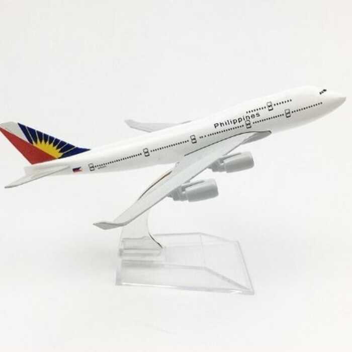 Hợp kim 16CM Philippines 747 Airlines Quà tặng sưu tập Đồ trang trí