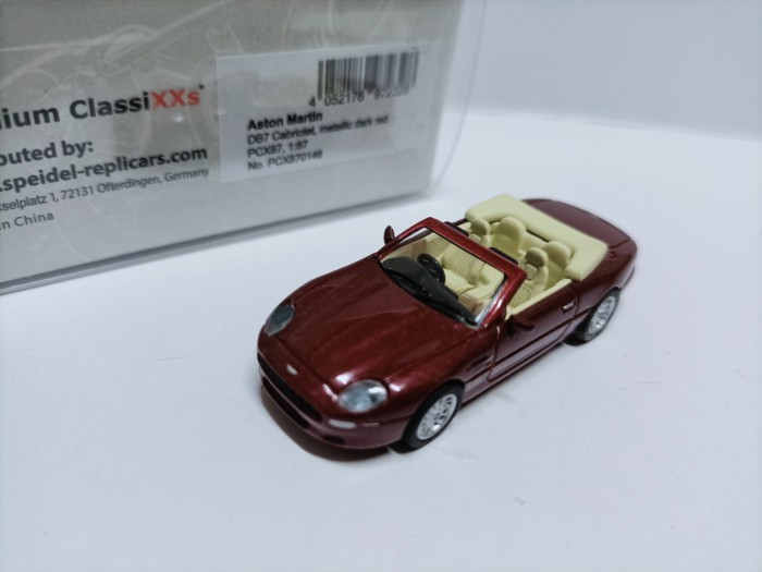 PCX 1 87 Aston Martin Convertible Model Aston Martin DB7 Đỏ Đậm