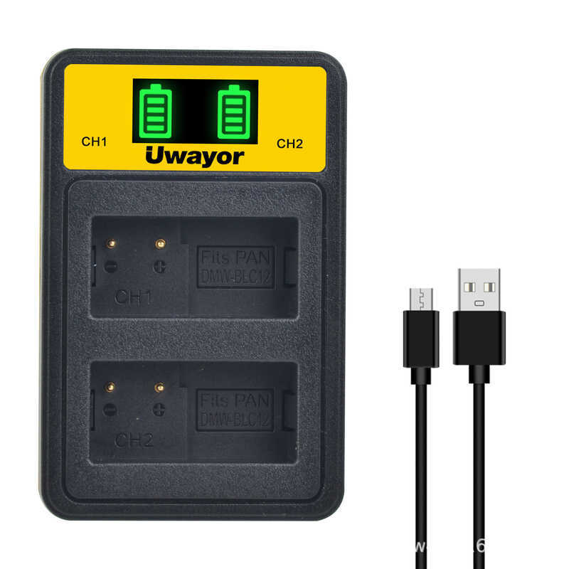 Thích hợp cho pin máy ảnh Model DMW-BLC-12 Dual Khe cắm pin máy ảnh sạc kép Cha