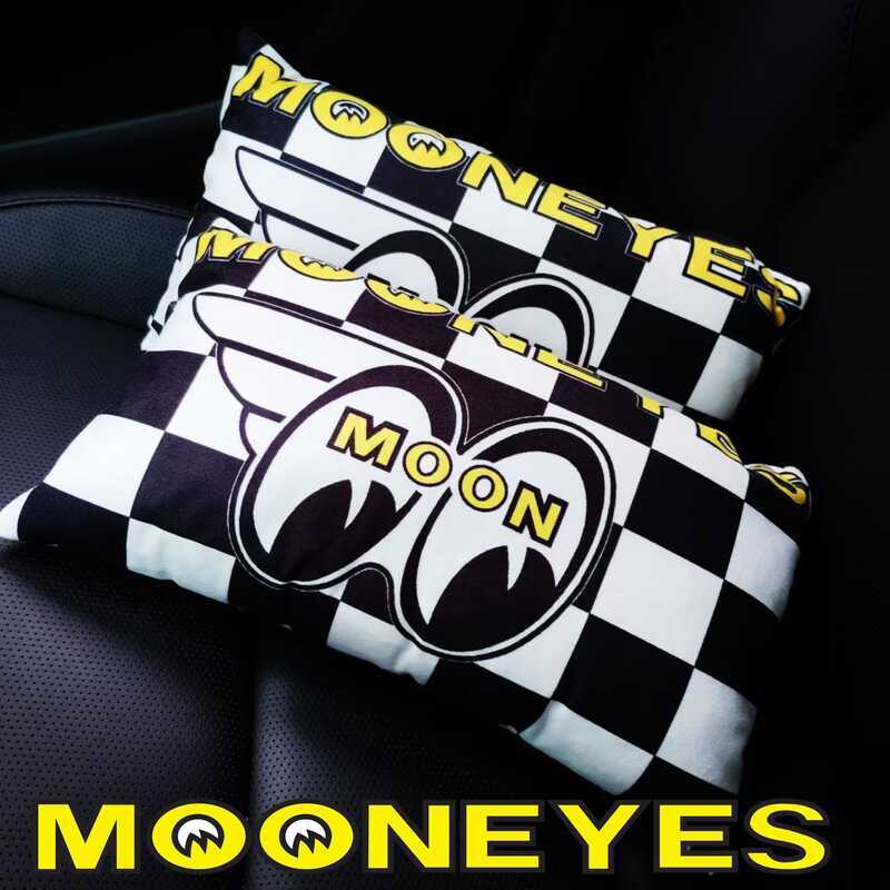 Mooneyes Mooneyes Hợp Thời Trang Tựa Đầu Ô Tô Gối Gối JDM Ghế Cao Cấp Thoải Mái Tựa Đầu Ô Tô