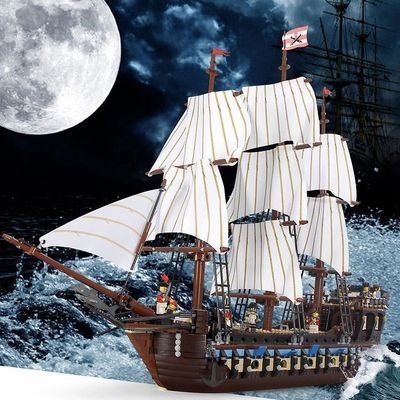 Tương thích  Pirates of the Caribbean Tàu Chiến Đế Chế Mô Hình Lắp Ráp Thông Minh Đồ Chơi Nam