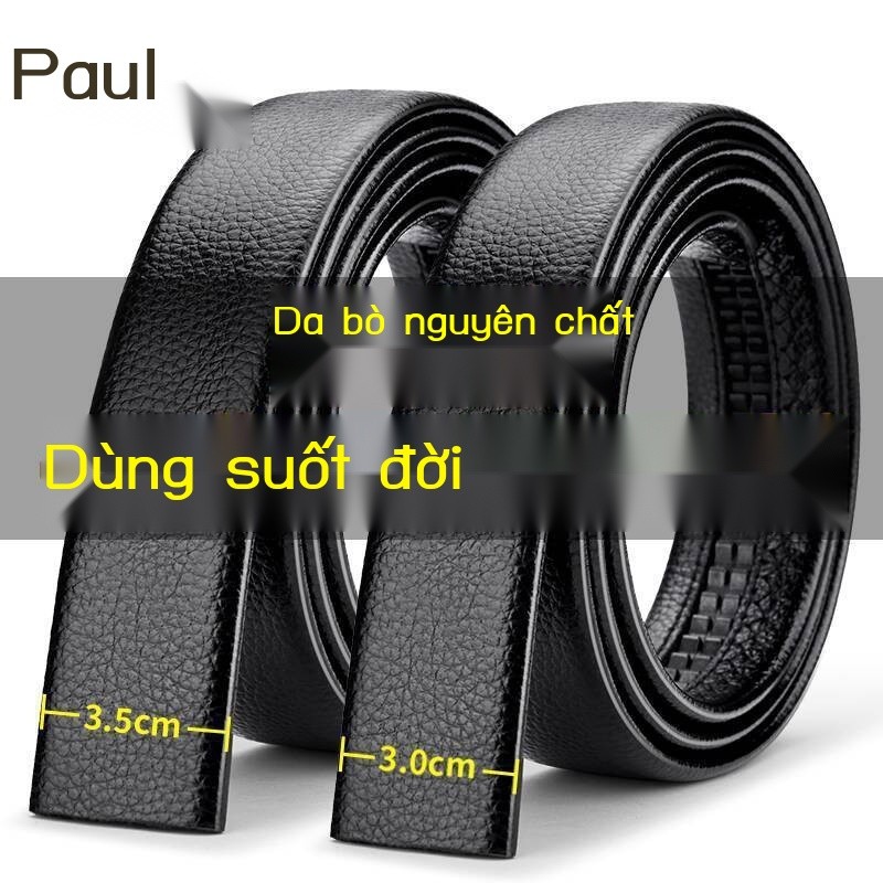 [VIP] Thắt da thật Paul nam, khóa tự động không đầu, phong cách mới, thắt lưng đa năng cho nam giớ