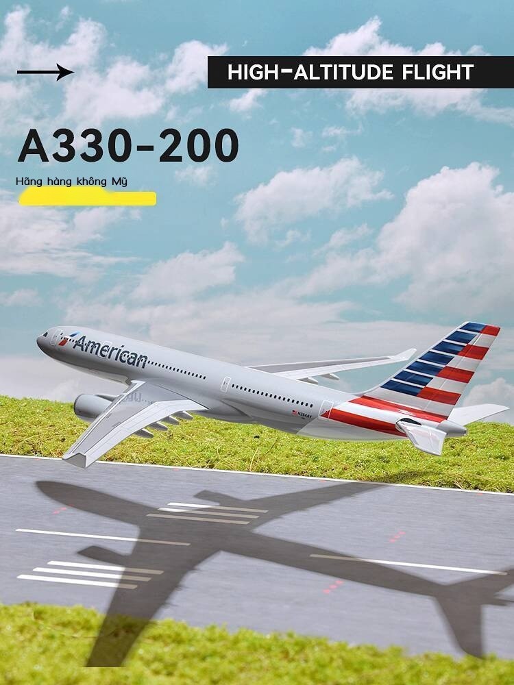 Mô Airbus A330-200 American Airlines A321NEO, hình máy bay chở khách A319, đồ trang trí mô phỏng tỷ