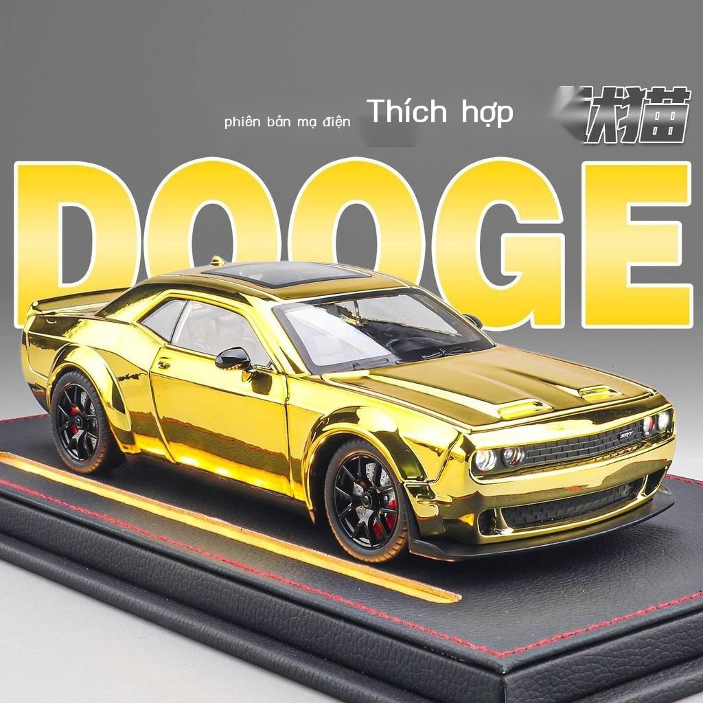 [HOT 2025] Mô hình Hellcat, thể thao Dodge Challenger cho bé trai, đồ chơi mô phỏng xe hợp kim, quà