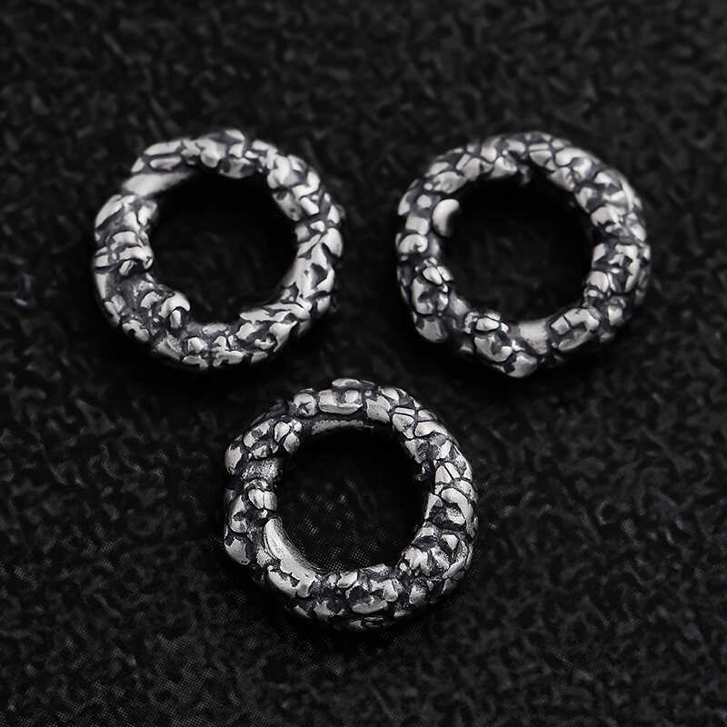 Retro Snap Ring Bạc S925, Handmade, Phù Hợp DIY