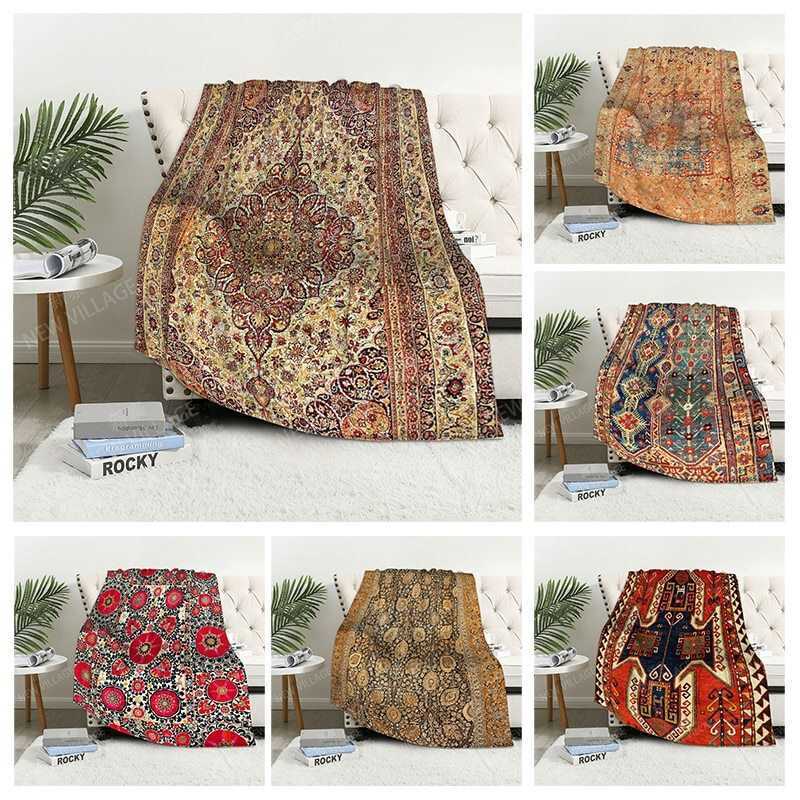 Flannel Bohemian Chăn 3D In Kỹ Thuật Số Phong Cách Bohemian Ngủ Chăn Xuất Khẩu Ngoại Thương