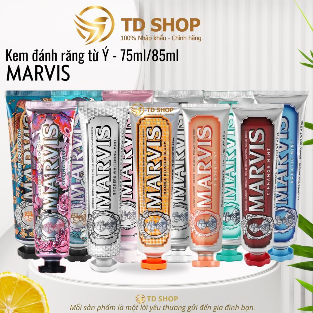 [Imported] Marvis Toothpaste 85Ml-75Ml with Many Scents - Td Shop