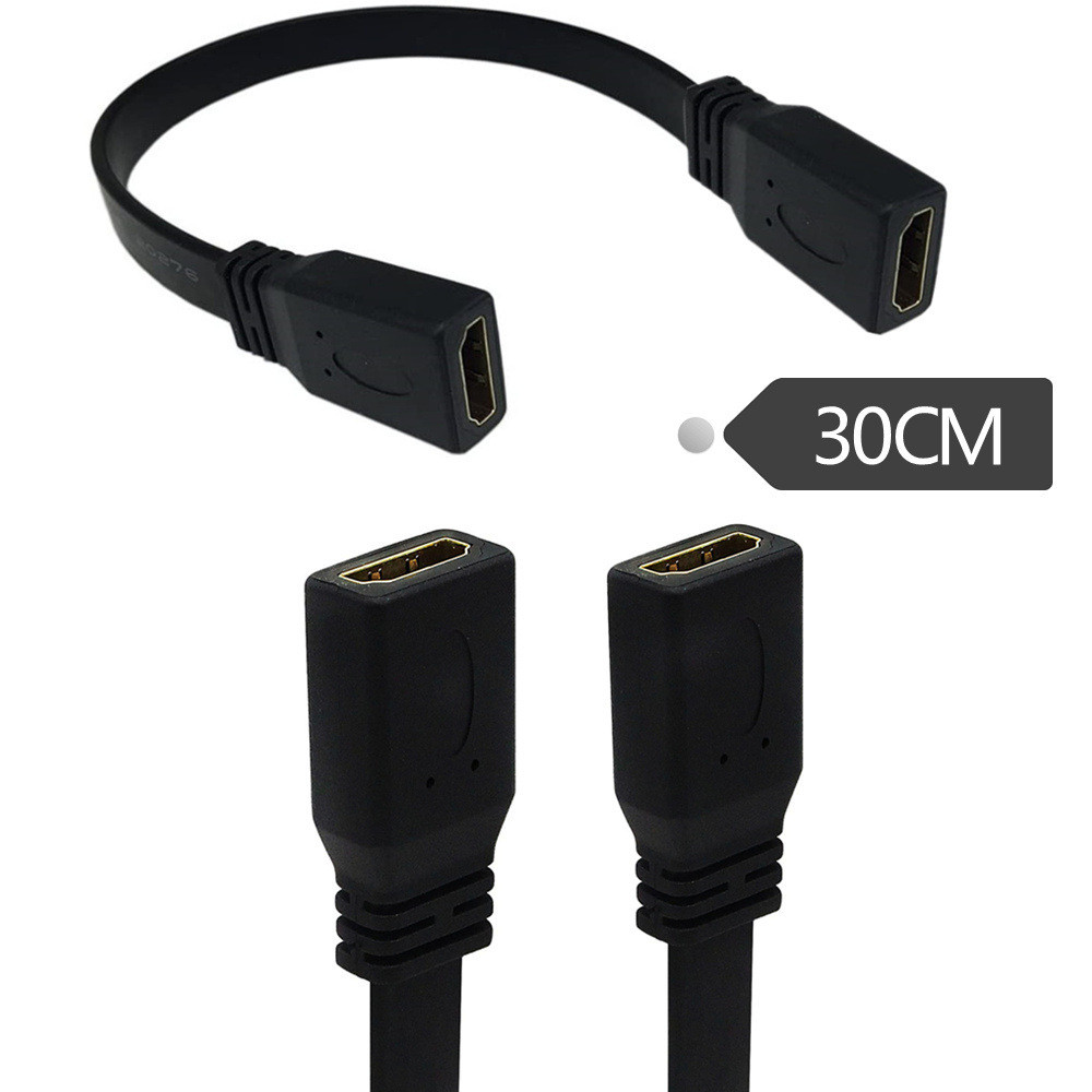 Cáp HDMI Flat HDMI Nữ Sang Nữ Cáp Nối Dài Cáp Kết Nối HDMI Cáp Nối Dài 30CM