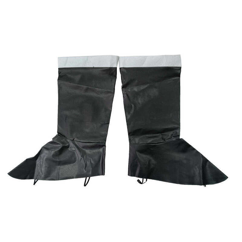 Nhân vật Giáng sinh Trang phục Đồ dùng Vỏ giày Santa Boot Cover Màu đen Boot Cover
