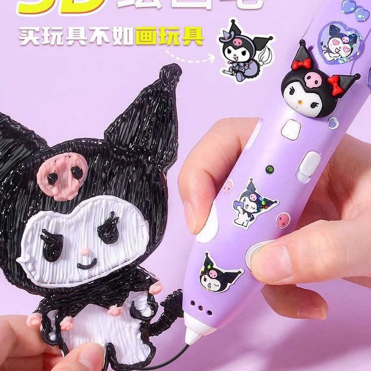 Nhiệt Độ Thấp Trẻ Em 3D In Bút Graffiti Ba Chiều Nezha Sanrio Đồ Chơi Cô Gái Học Sinh Vẽ diy