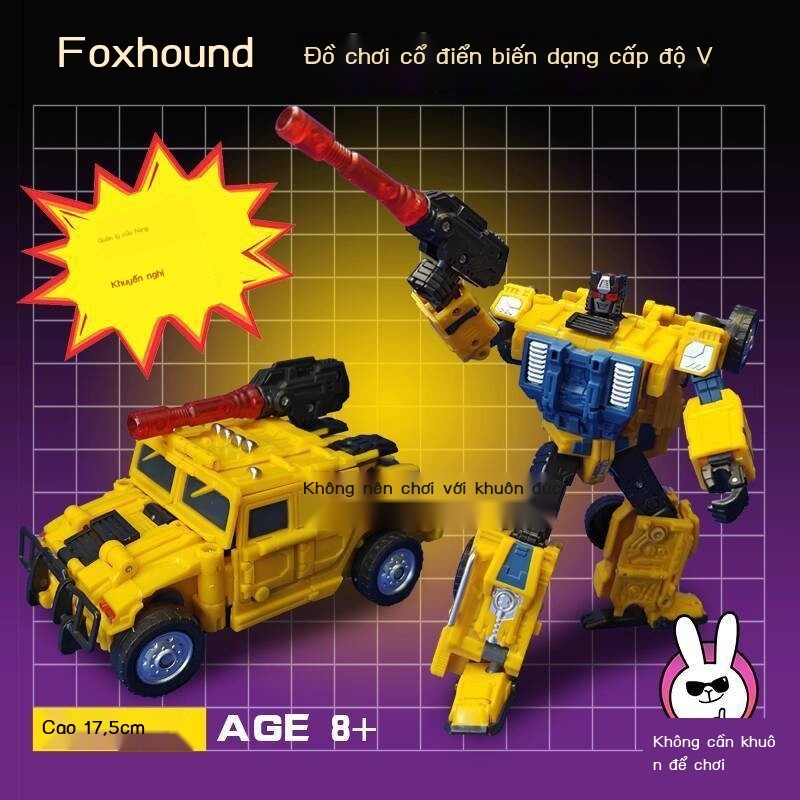( Sẵn) Đồ chơi biến hình robot cáp thép Transformers Foxhound Mombadi G1 King Kong Bumblebee quà tặ