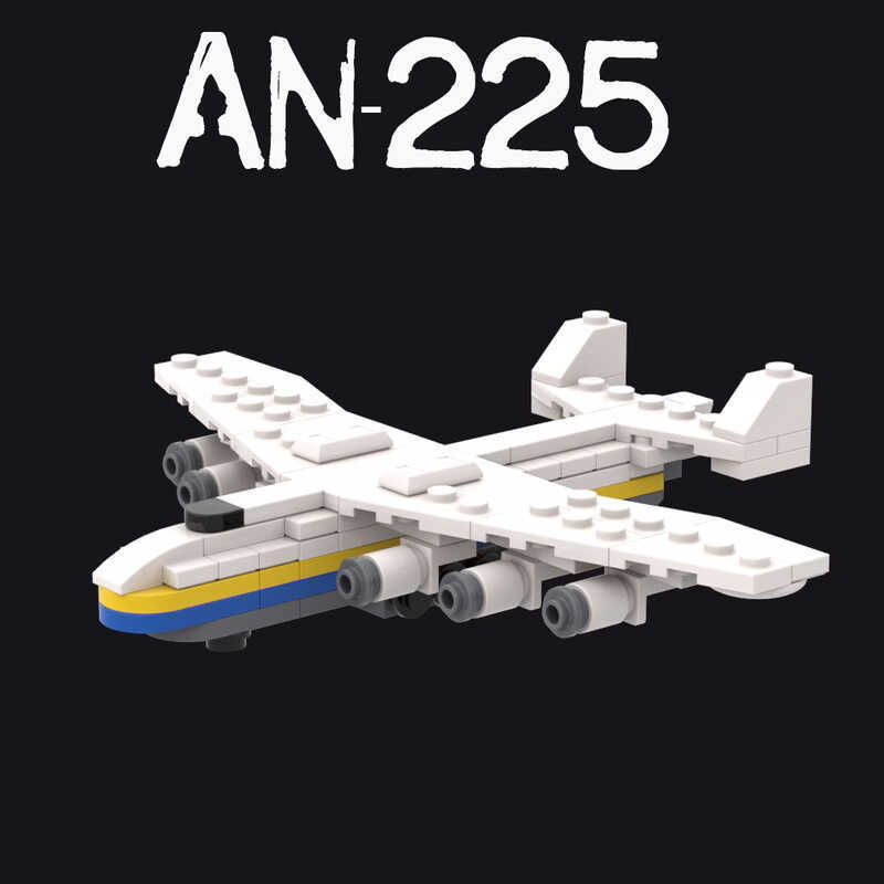 An225 Máy Bay Vận Chuyển Hàng Không Máy Bay Lắp Ráp Đồ Chơi Mô Hình Đồ Trang Trí Tương Thích Lego Hạ