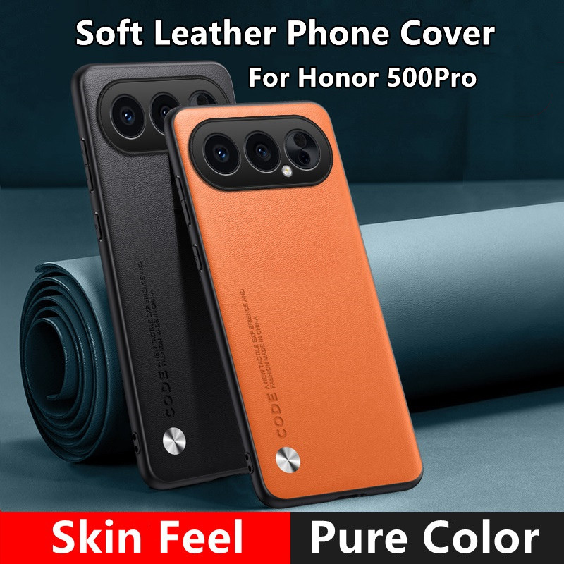 Ốp lưng Honor 500 500Pro 400lite 400Pro 400 ⭐Vỏ điện thoại bằng da Silky Feel⭐ Vỏ chống sốc Pure Hon