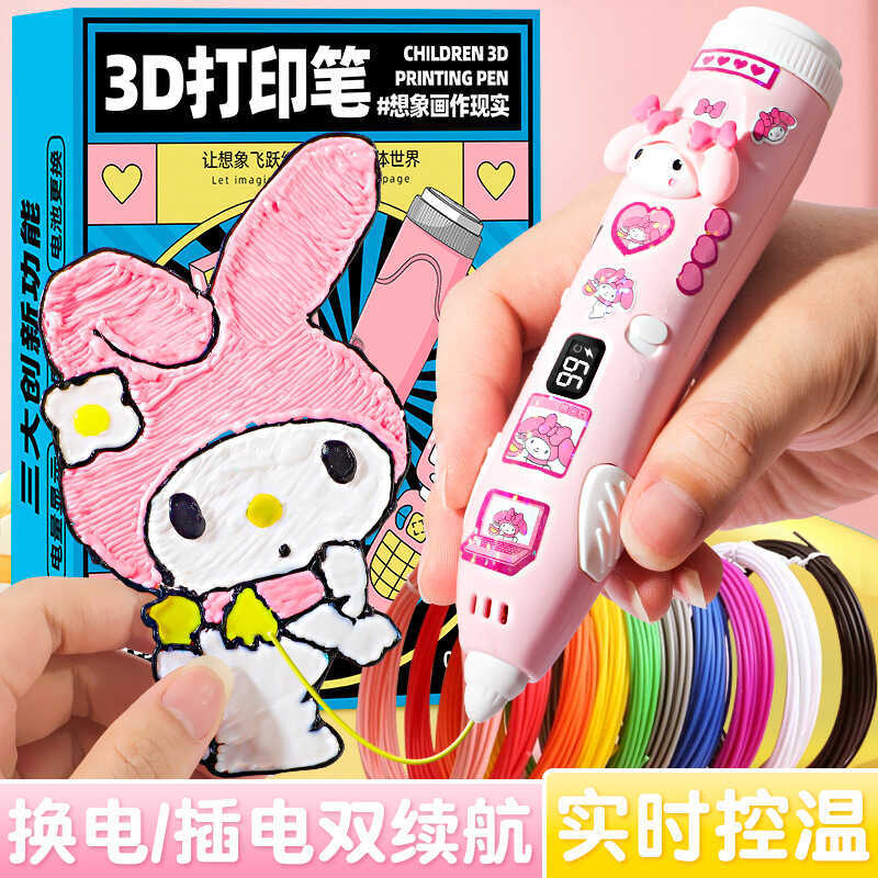 3d In Bút Phong Cách Trẻ Em Bé Gái Không Nóng Vẽ Nhiệt Độ Thấp Tranh Graffiti Ba Chiều Đa Năng Bút M