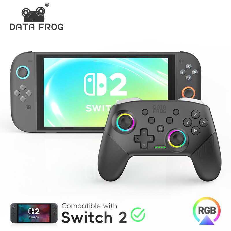 DATA FROG S80 Switch2 Tay cầm Bluetooth NS2 Tay cầm chơi game PRO2 Tay cầm không dây Sáu trục Somato