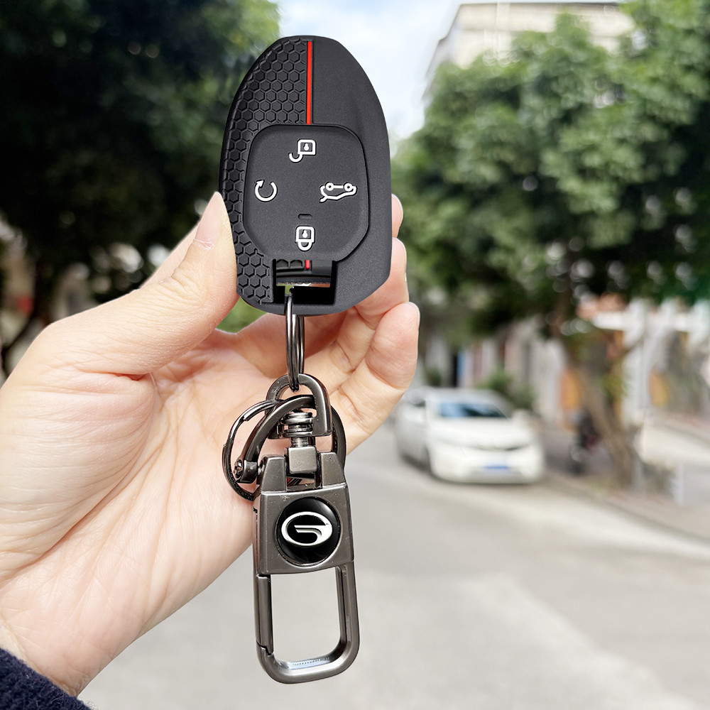 Dành Cho GAC Trumpchi GS8 Emrow Mbao Emzoom Empow 2024 2025 Chìa Khóa Silicon Bảo Vệ Mũ Giá Đỡ Móc K