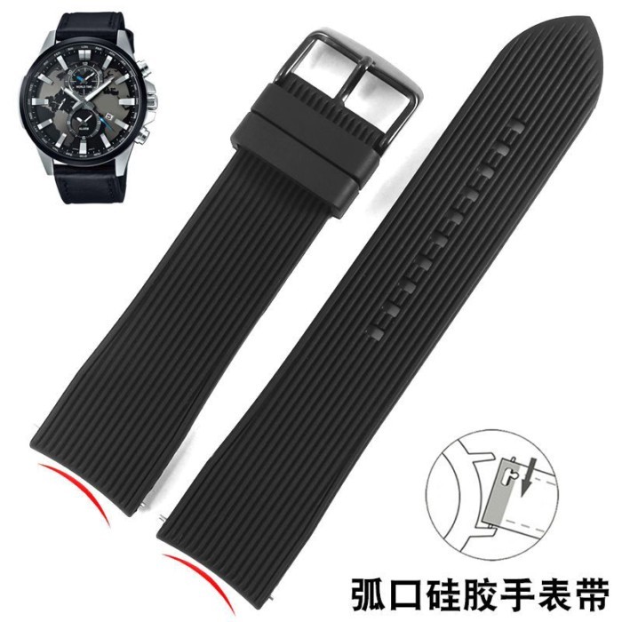 Thay thế dây đeo đồng hồ silicon chống nước EFR-303 304 EFB-530 EQB-501 Arc 20 22