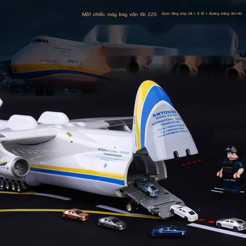 1:200 Mô hình máy bay vận tải Antonov 225 mô phỏng An-225 Blizzard trưng bày quà tặng sưu tầm