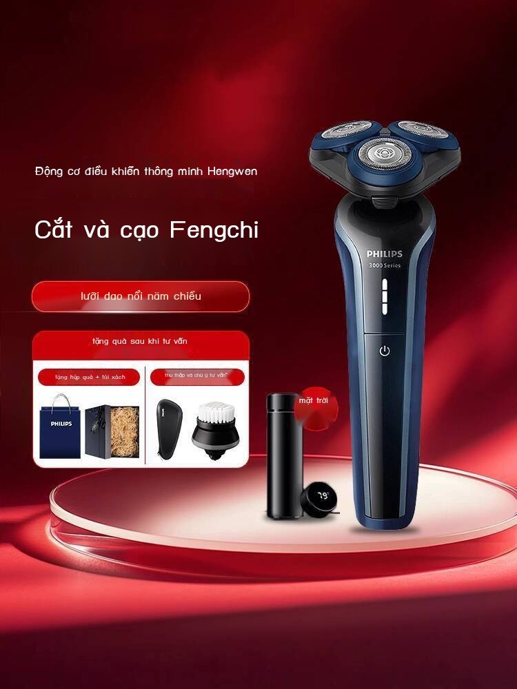 Máy râu nam Philips nhập khẩu S3608, dao cạo điện, mẫu mới 2025, chính hãng, cửa hàng đầu