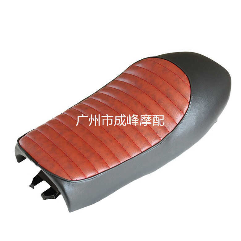 Retro Sửa Đổi CG125 Ghế Xe Máy Đệm Ôm Ghế Đệm Yên Túi 53cm Phiên Bản Ngắn cafe Sửa Đổi