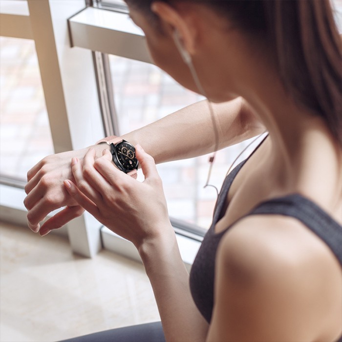 Dây đeo khóa trượt bện Nylon cầu vồng gt6 Thích hợp cho dây đeo đồng hồ có khóa từ tính gt5watch6