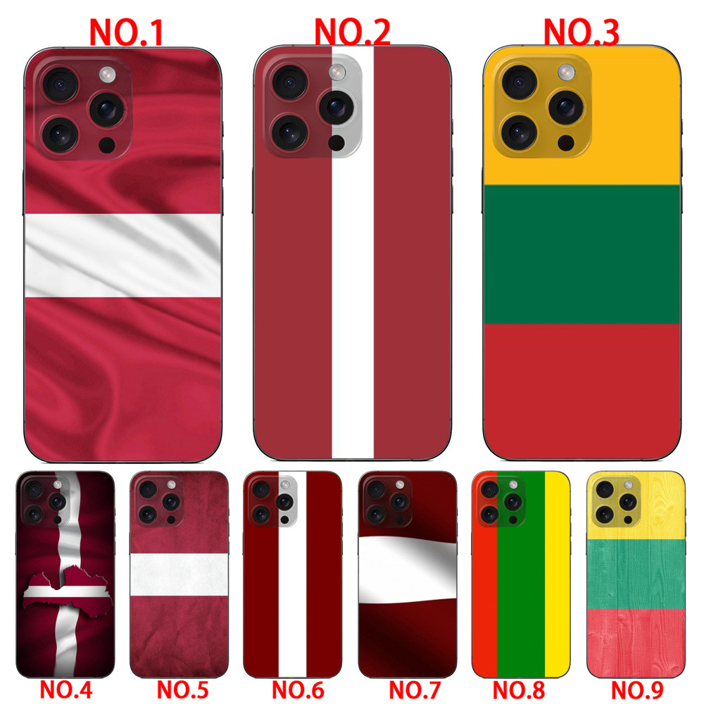Ốp điện thoại cờ Latvia Lithuania cho Huawei Y7A Y9S Nova 8i Pura 70 Nova 12i 13i Nova 12 13 Nova 5T
