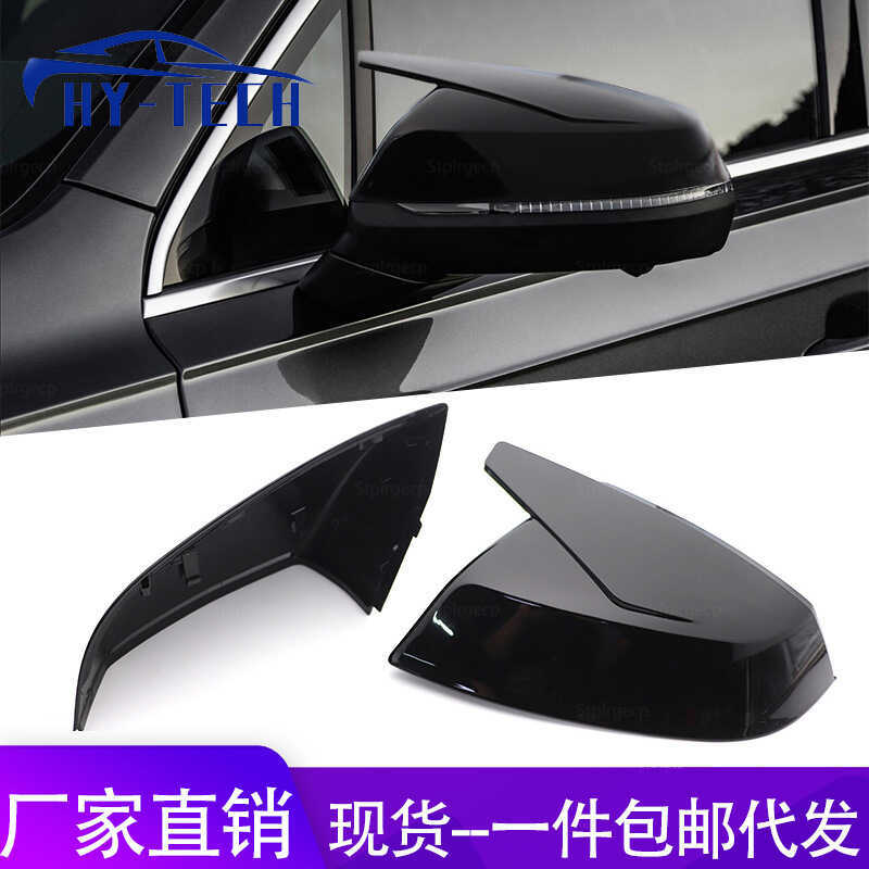 Thích hợp cho Audi Q5 Q5L SQ5 Q7 SQ7 18-22 Sừng thay thế màu đen tươi sáng Vỏ gương chiếu hậu