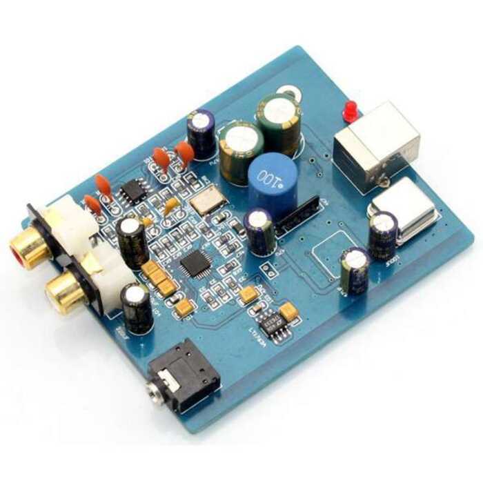 HIFI ES9018K2M SA9023 USB DAC Board Mô-đun khuếch đại âm thanh thẻ âm thanh bên ngoài