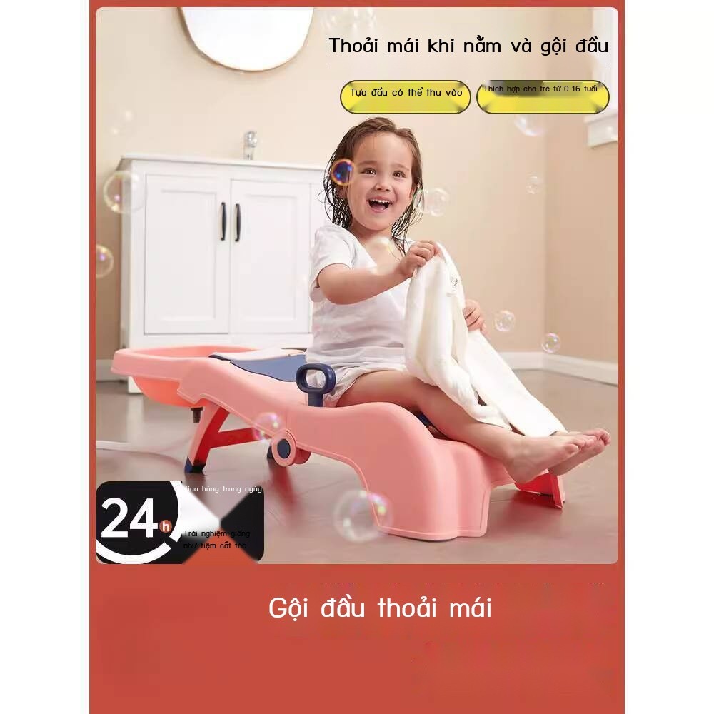 [Siêu Sale] Ghế trẻ em chất lượng MUJI Nhật Bản, gội đầu có thể gập lại, giường bé, ghế rửa tóc cho