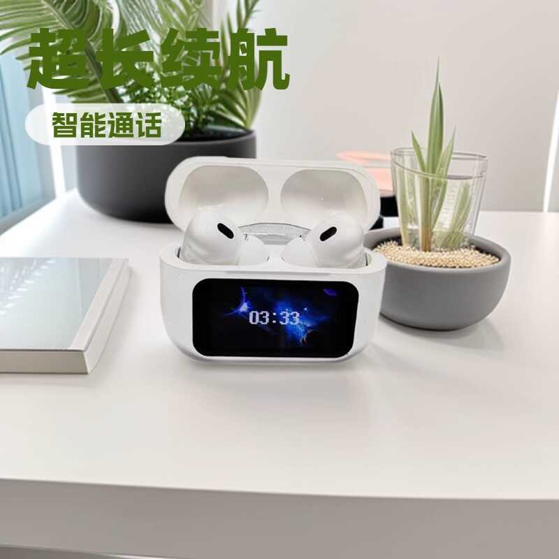 Tai nghe Bluetooth không dây A9pro Màn hình cảm ứng ANC Tai nghe khử tiếng ồn Tuổi thọ pin siêu dài 