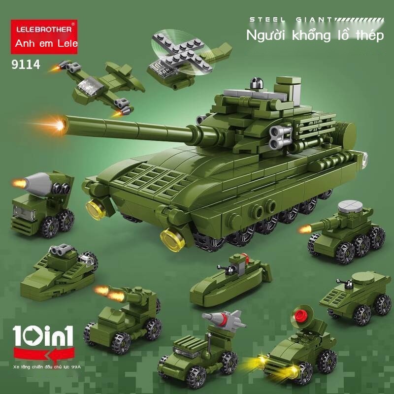 [ HOT Sale ] Mô hình cảnh sát, máy bay, xe hơi của Lele Brothers, đồ chơi lắp ráp giáo dục cho trẻ