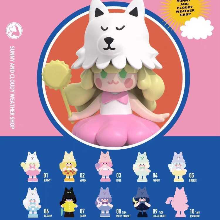 Ưu đãi đặc biệt Wolf Girl LOFI Weather Store Series Hình Hộp bí ẩn Đạo cụ Quà tặng sáng tạo hợp thời