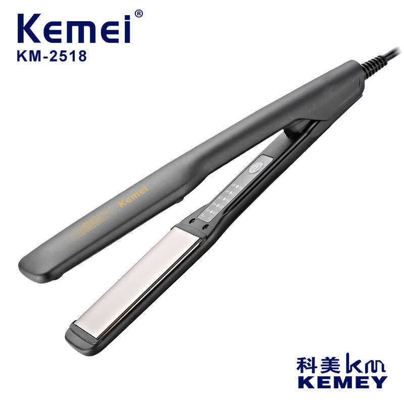 Kemei Máy duỗi tóc KM-2518 Ion âm không làm tổn thương Kẹp tóc uốn tóc Công dụng kép Máy duỗi tóc Kẹ