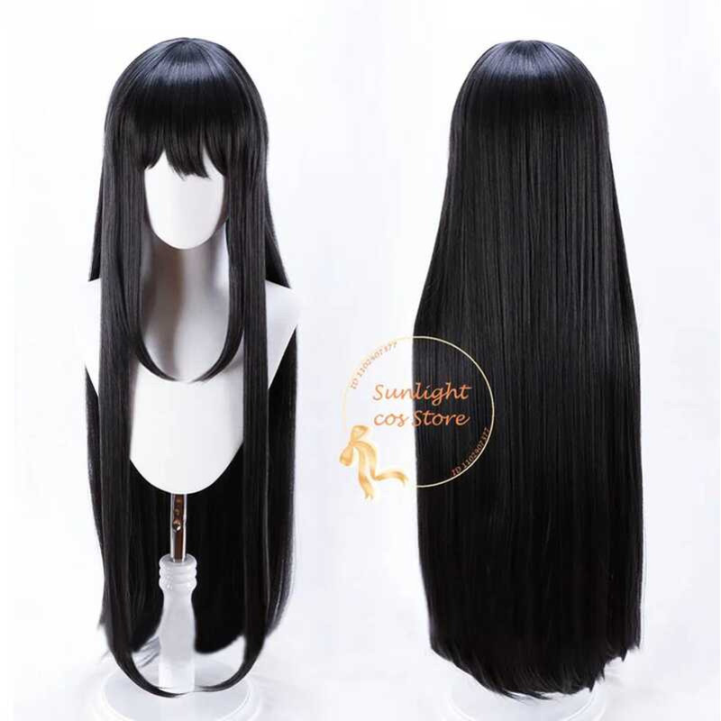 C Chất Lượng Cao Akemi Homura Cosplay Tóc Giả Dài Đen Tóc Giả Nữ Cos Anime Tóc Giả Chịu Nhiệt Synthe