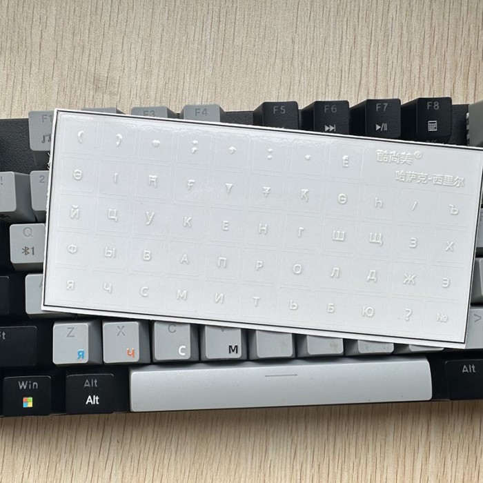 [Nhãn dán chuyển] Nhãn dán bàn phím máy tính để bàn Kazakhstan-Cyril-Nga phổ thông