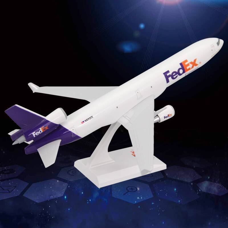 Mô lắp ráp B777 McDonnell Douglas MD-11 FedEx AT72, mô hình ABS, quà tặng trang trí máy bay chở khá