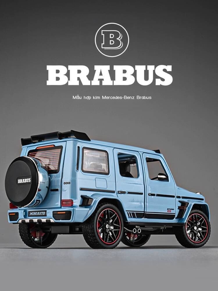 [GIÁ SỐC] Mô Mercedes-Benz G-Class Brabus G800 mô phỏng xe hợp kim địa hình đồ chơi cho bé trai