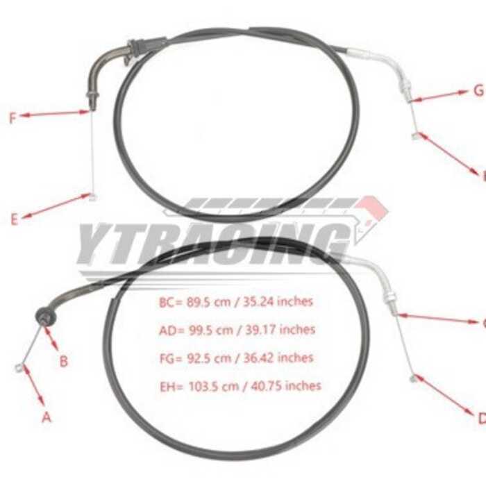 Thích hợp cho cáp ga Chicote ga Yamaha XVS400 Ds400 Vstar XVS650