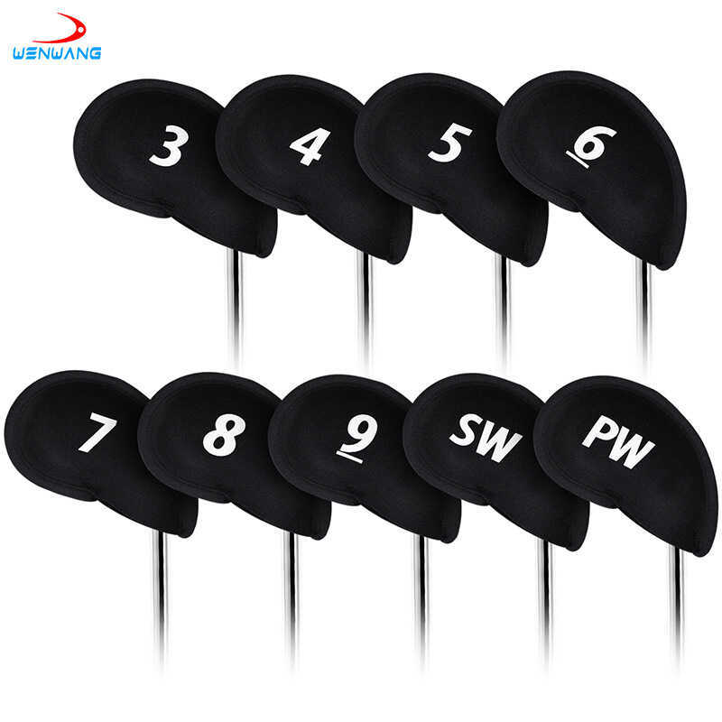 Golf Iron Cover Cap Cover Vải Lặn Đầu Golf Đồ Chơi Golf