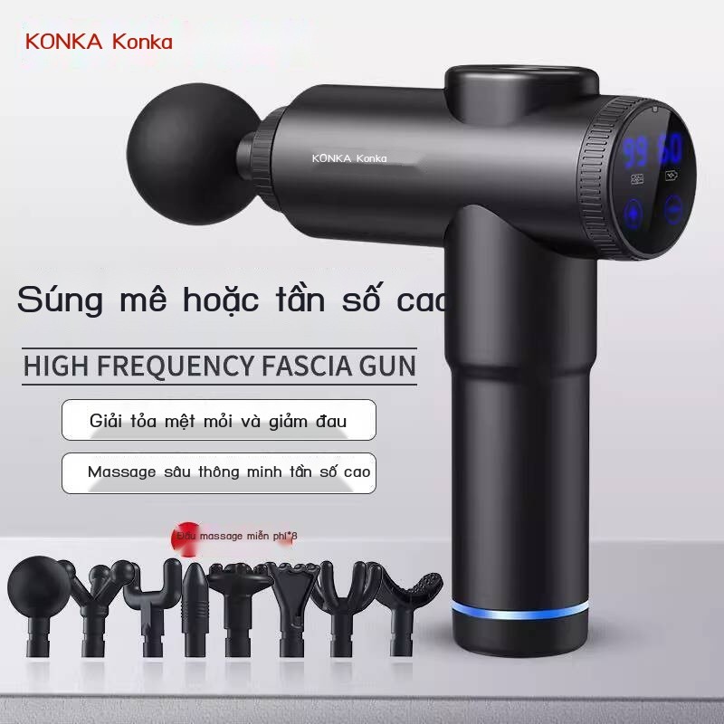 Búa điện Konka, máy massage cầm tay cho cổ, eo, lưng, que gõ kinh lạc sức khỏe