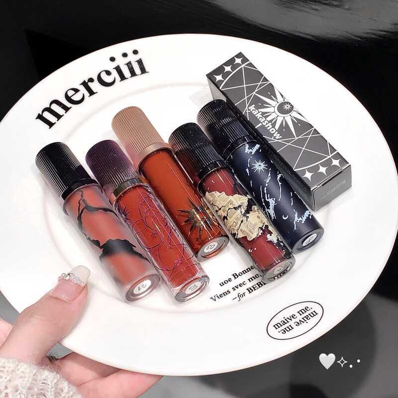 Kakashow kakashow kakakashow Son Bóng Mềm Sương Mờ Son Môi Phong Cách Lười Nữ Lãnh Đạo Môi Trang Điể