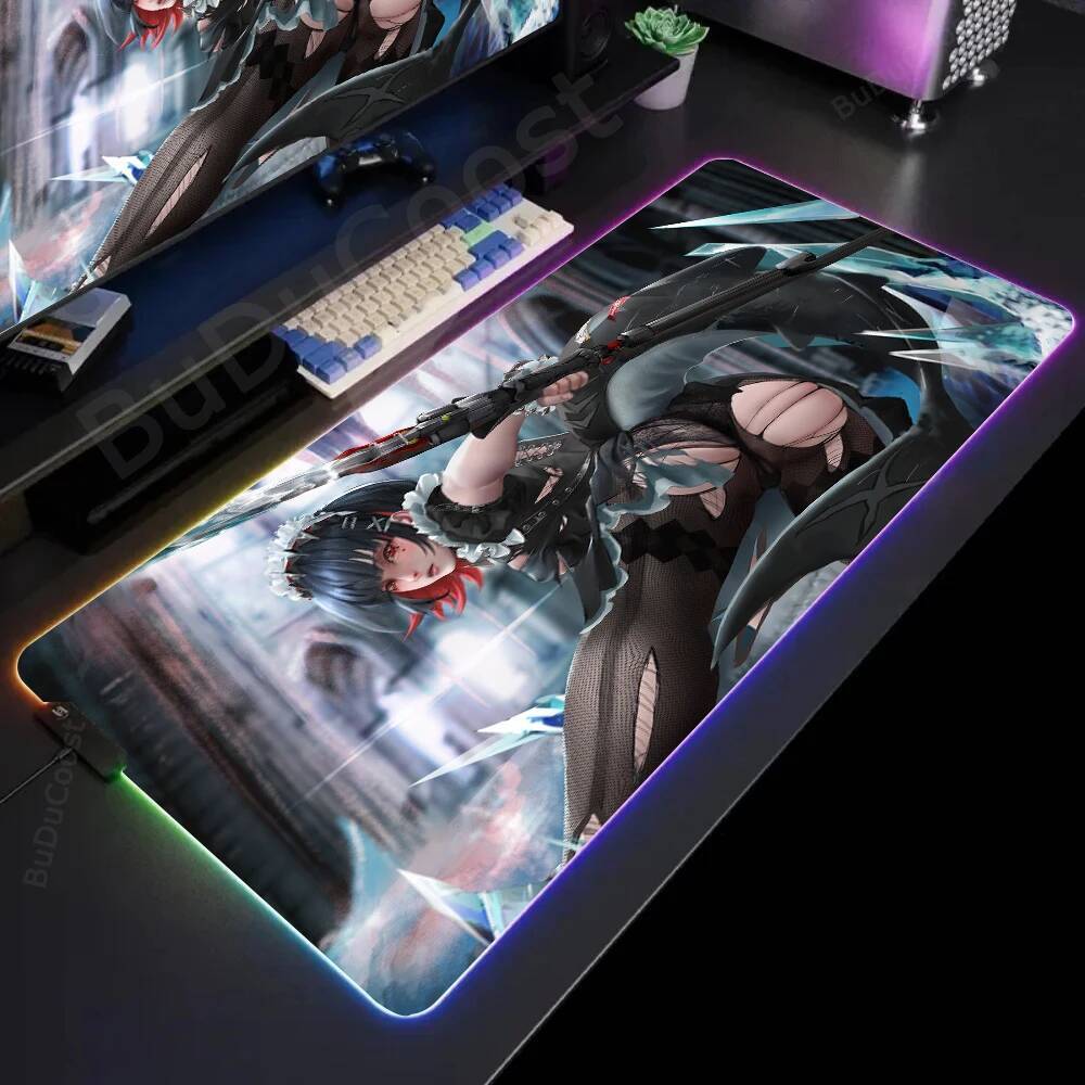 Zenless Zone Zero Ellen Joe thể thao điện tử In độ phân giải cao PC RGB Mouse Pad Desktop XXL Phụ ki
