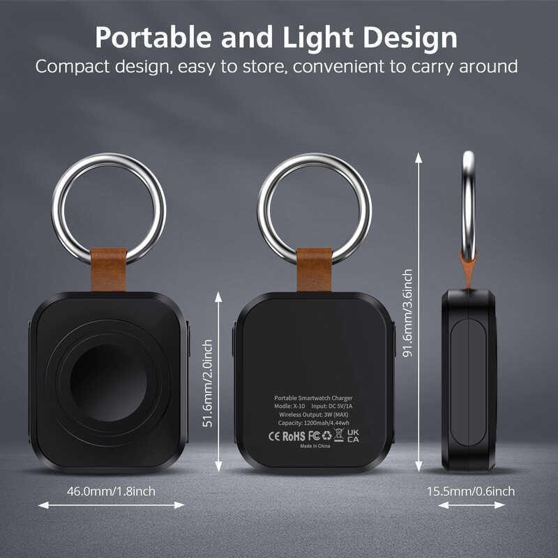 Thích hợp cho iwatch Apple Watch Sạc không dây Kho báu 12mah Bộ sạc Apple Watch Mini