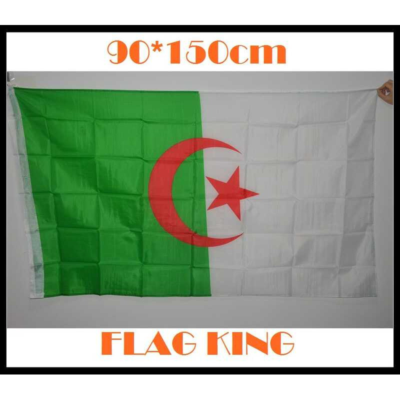 F902 90 * 150cm 3 * 5ft Cờ Algeria Algeria Fg