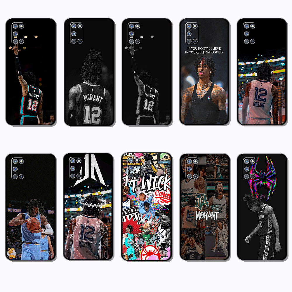 Ốp điện thoại màu đen mềm cho OPPO Reno 2 2Z 2F 3 4 pro 5 6 5G NG14 Ja Morant vỏ bảo vệ chống rơi