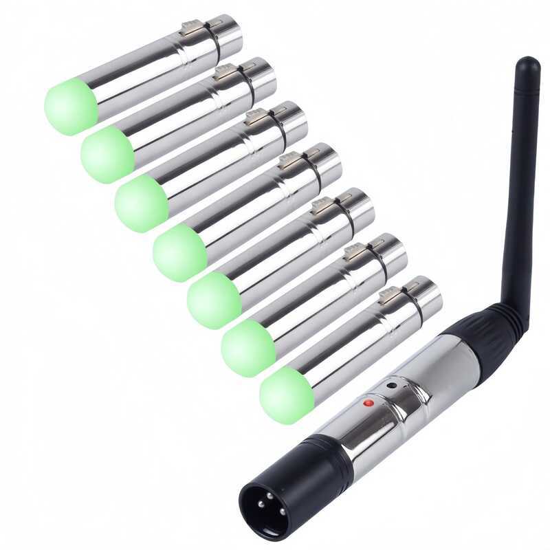 Bộ thu phát dmx512 không dây 2.4g dmx512 Bộ thu phát tín hiệu công suất cao cho đèn sân khấu