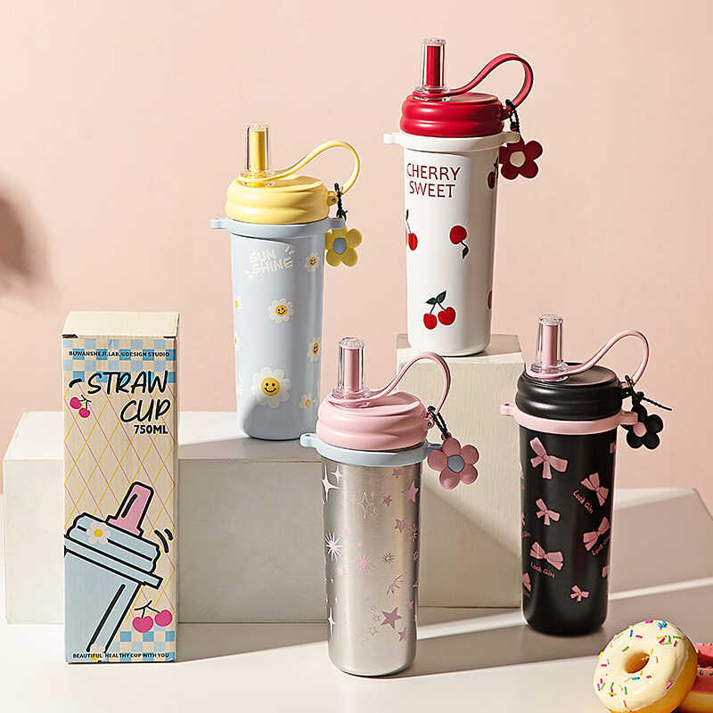 Hiện Đại Cùng Phong Cách 316l Giữ Nhiệt Cốc Nữ Nhiệt Độ Cao Cách Nhiệt Lạnh Bảo Quản Kép Với