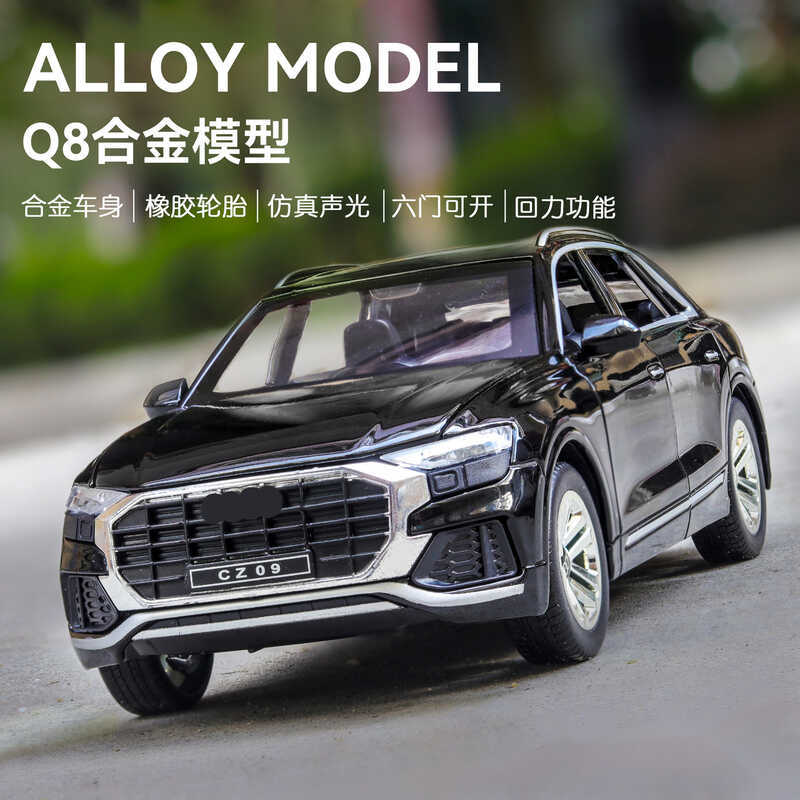 1: 24 Audi Q8 Địa Hình Mô Hình Xe Mô Phỏng SUV Kim Loại Xe Mô Hình Hợp Kim Đồ Chơi Xe Bộ Sưu Tập Ngo