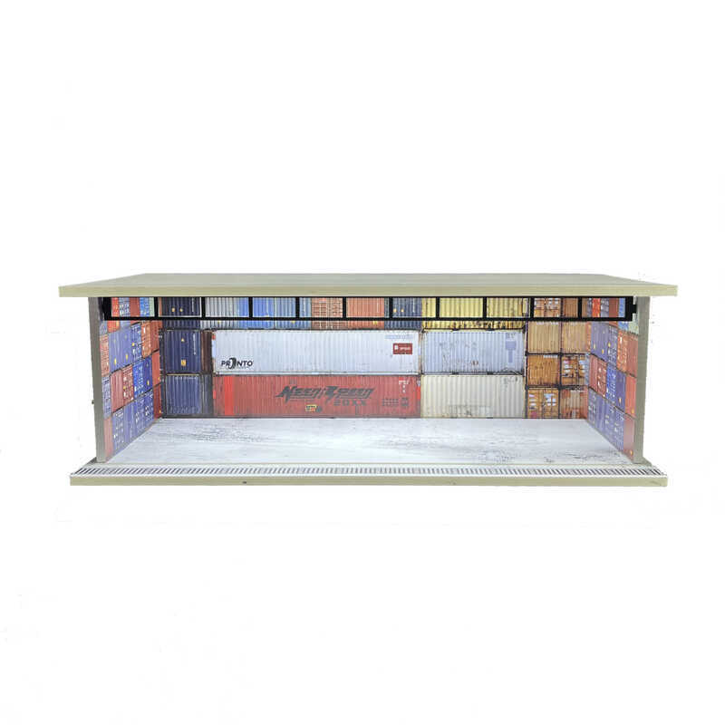 Bãi đậu xe Mô hình cảnh Mô hình ô tô Bãi đậu xe Mô hình bàn cát có đèn chụp Acrylic